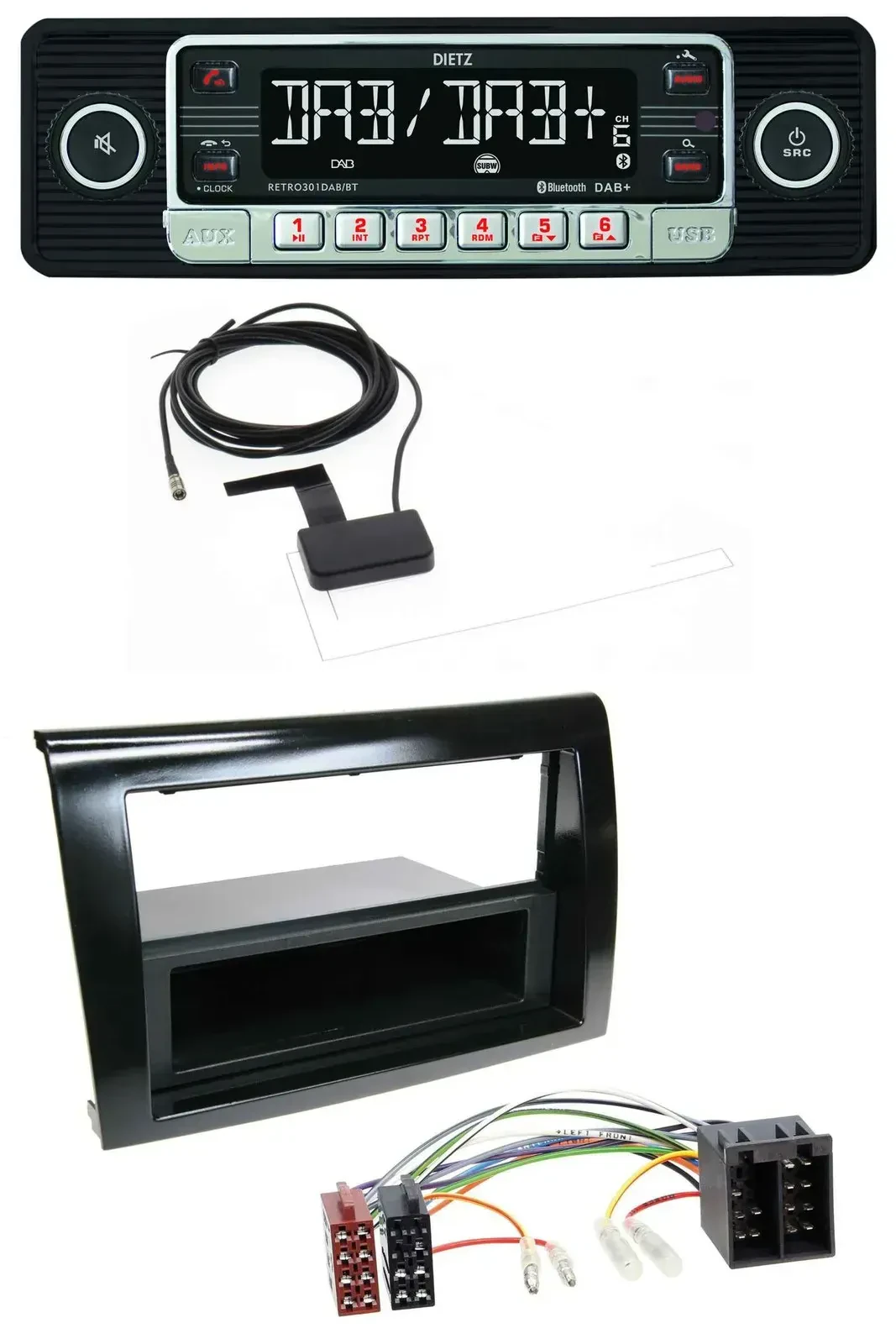 Автомагнитола для Fiat Bravo (с 2007) Dietz DAB, Bluetooth, USB, MP3