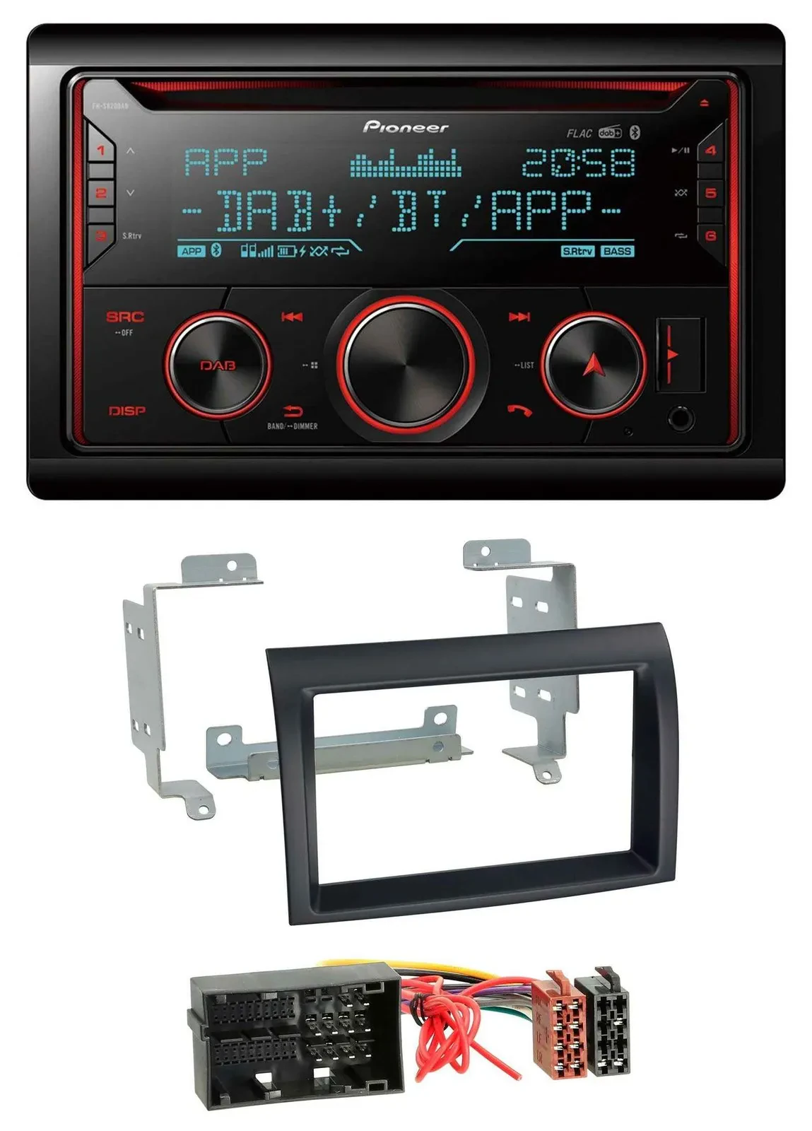 Pioneer 2DIN DAB MP3 Bluetooth USB CD Autoradio für Citroen Jumper Fiat Ducato P