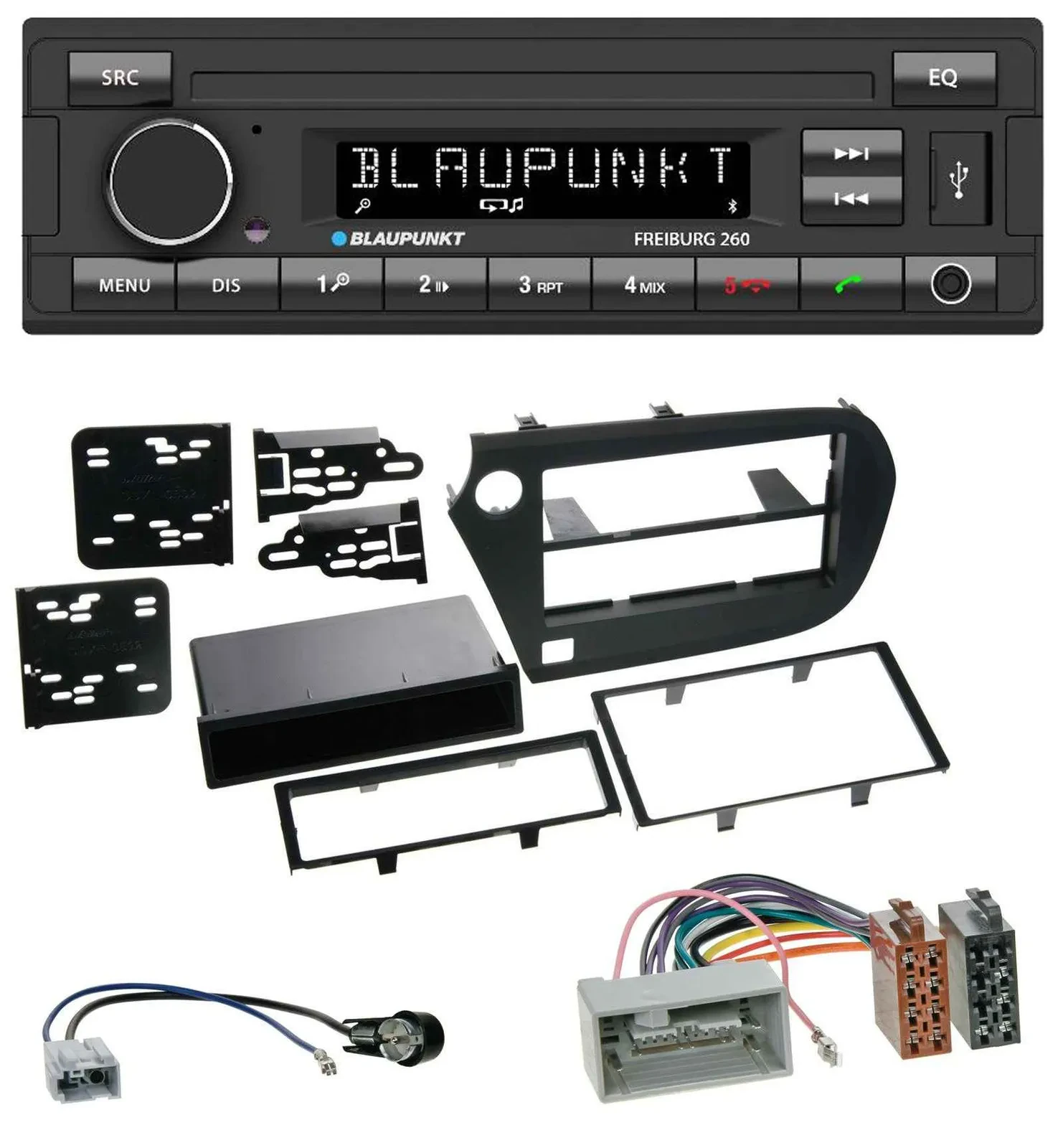 Автомагнитола для Honda Insight (ZE2, 2009–2013) Blaupunkt AUX Bluetooth MP3 USB