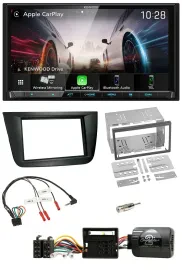 Kenwood Lenkrad 2DIN USB DAB Bluetooth Autoradio für Seat Altea Toledo schwarz