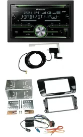 Автомагнитола Pioneer 2-DIN CD/USB/MP3, Bluetooth, DAB, для Seat Ibiza (с 2008), черный рояльный лак