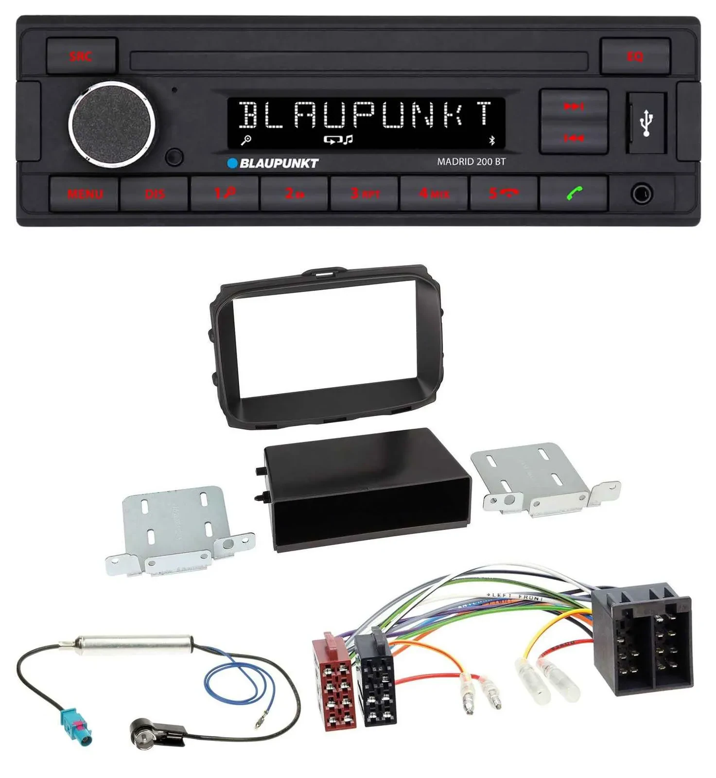 Blaupunkt USB AUX Bluetooth MP3 Autoradio für Alfa Romeo Giulietta 2013-2021 ISO