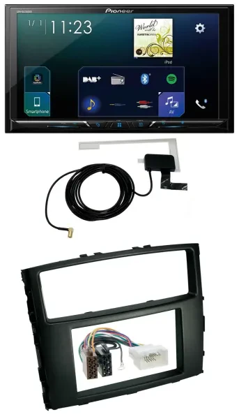 Pioneer 2DIN DAB USB MP3 Bluetooth Autoradio für Mitsubishi Pajero 2006-2014