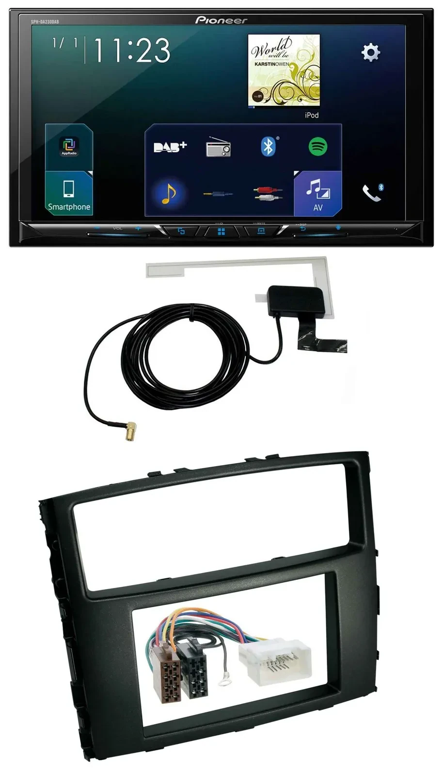 Автомагнитола для Mitsubishi Pajero (2006–2014) Pioneer 2 DIN, DAB, USB, MP3, Bluetooth
