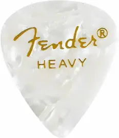 Медиаторы FENDER 351 Shape Premium Picks Heavy White Moto 144 Count
