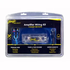 Комплект проводки для автоусилителя Stinger SSK0 1/0 AWG (набор)