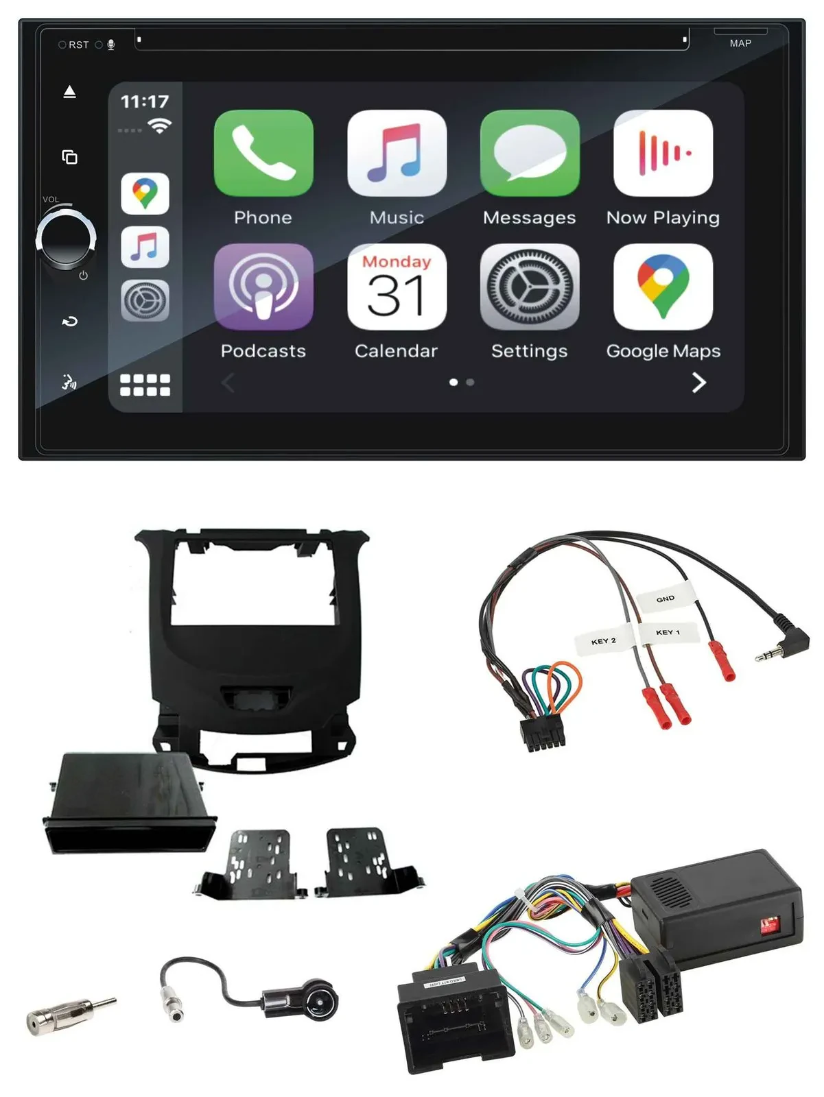 Автомагнитола Blaupunkt 2DIN Bluetooth DAB USB DVD для Chevrolet Cruze с поддержкой кнопок на руле