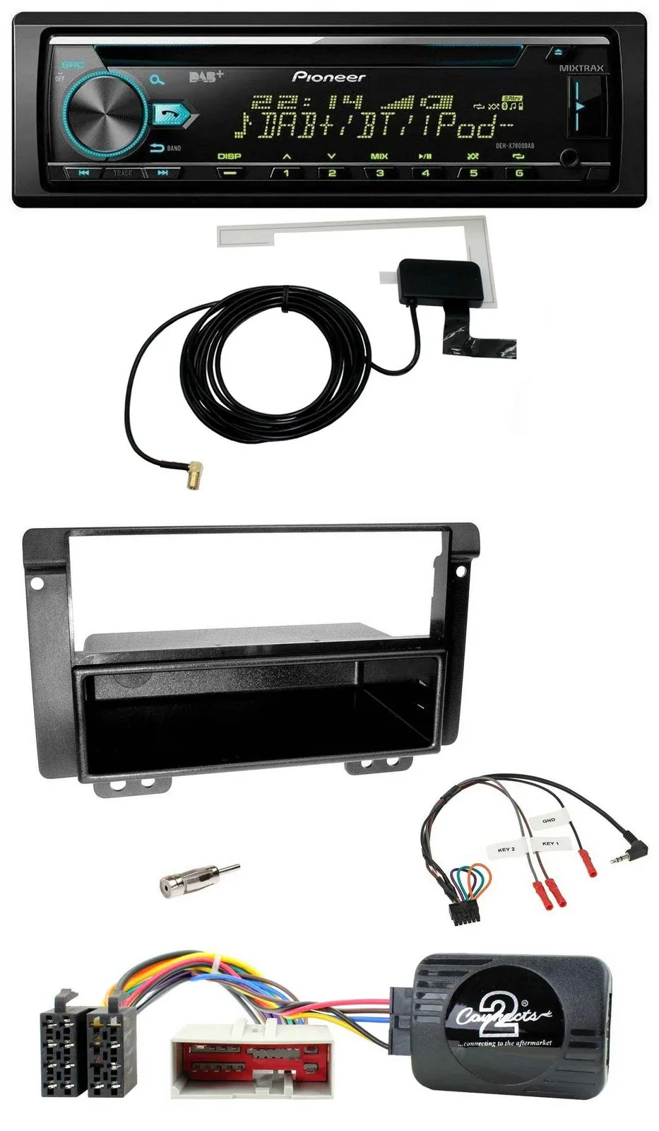 Pioneer MP3 Lenkrad CD USB DAB Autoradio für Landrover Freelander 2004-2006