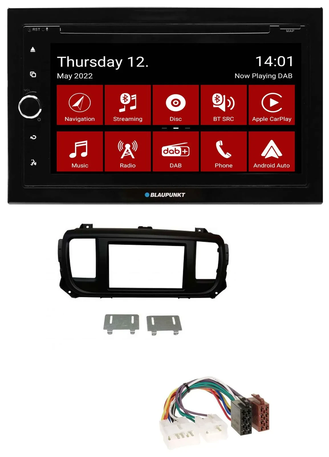 Blaupunkt MP3 DVD Bluetooth DAB 2DIN USB Autoradio für Toyota Proace Verso ab 20