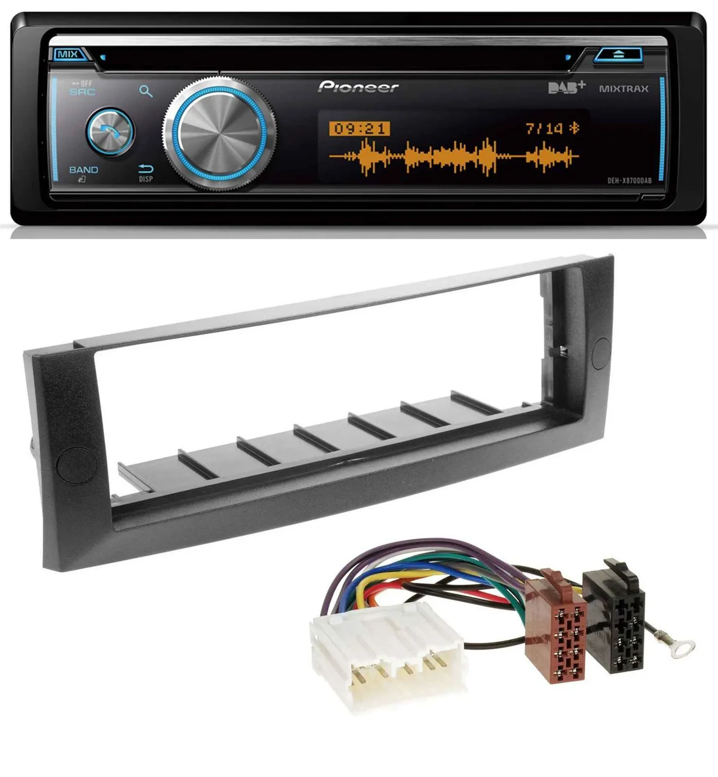 Pioneer MP3 DAB USB CD Bluetooth Autoradio für Mitsubishi Colt (2004-2008)