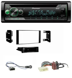 Автомагнитола для Nissan Micra 2013–2017 Pioneer USB/MP3/DAB/AUX/CD черный матовый
