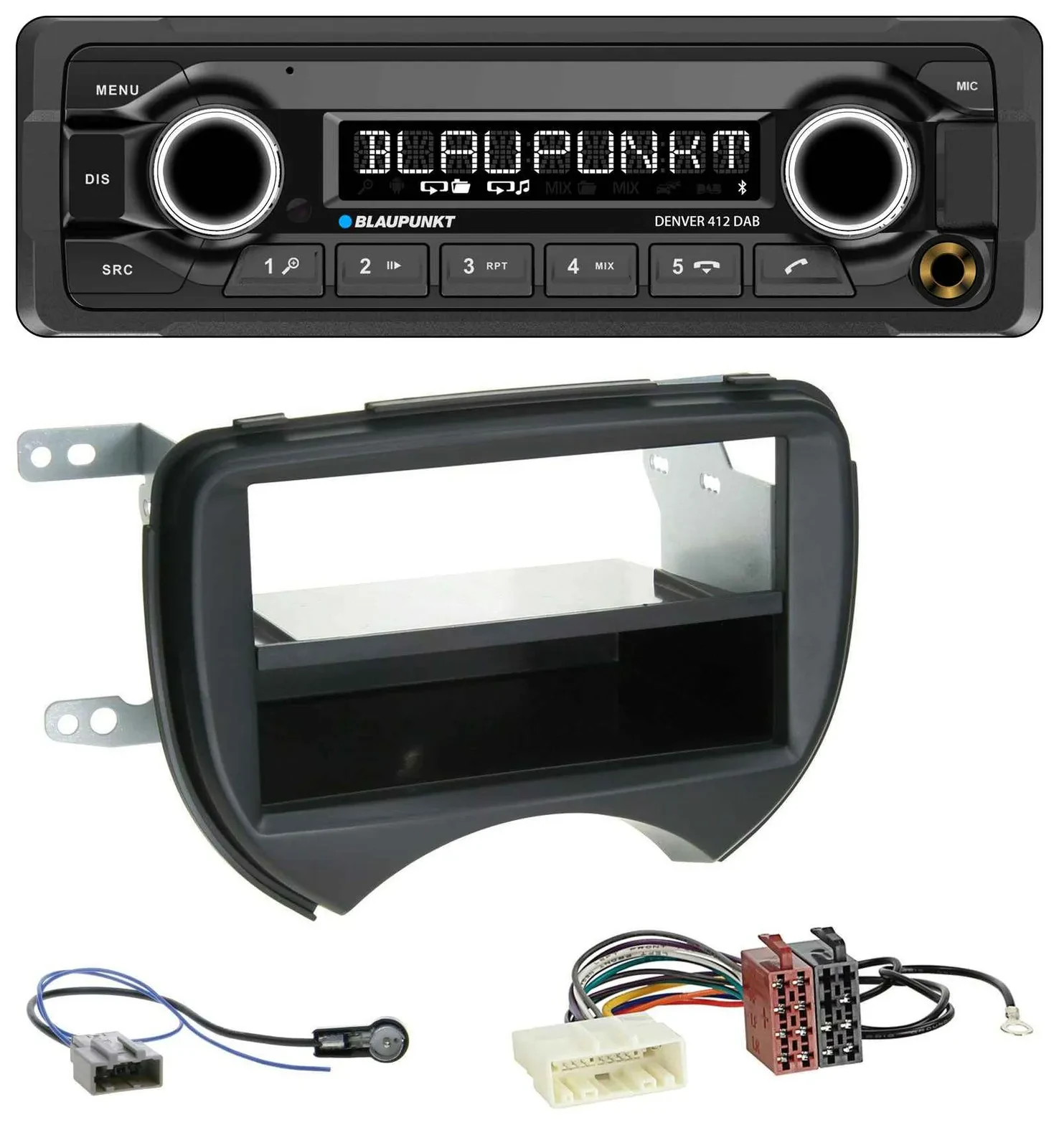 Blaupunkt Bluetooth DAB MP3 USB Autoradio für Nissan Micra K13 10-13 schwarz