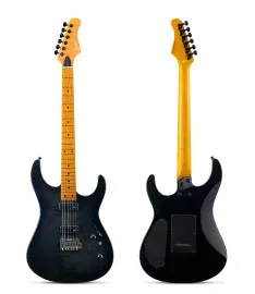 S-G37-MAX-S-SBK Электрогитара, черная, Luxars