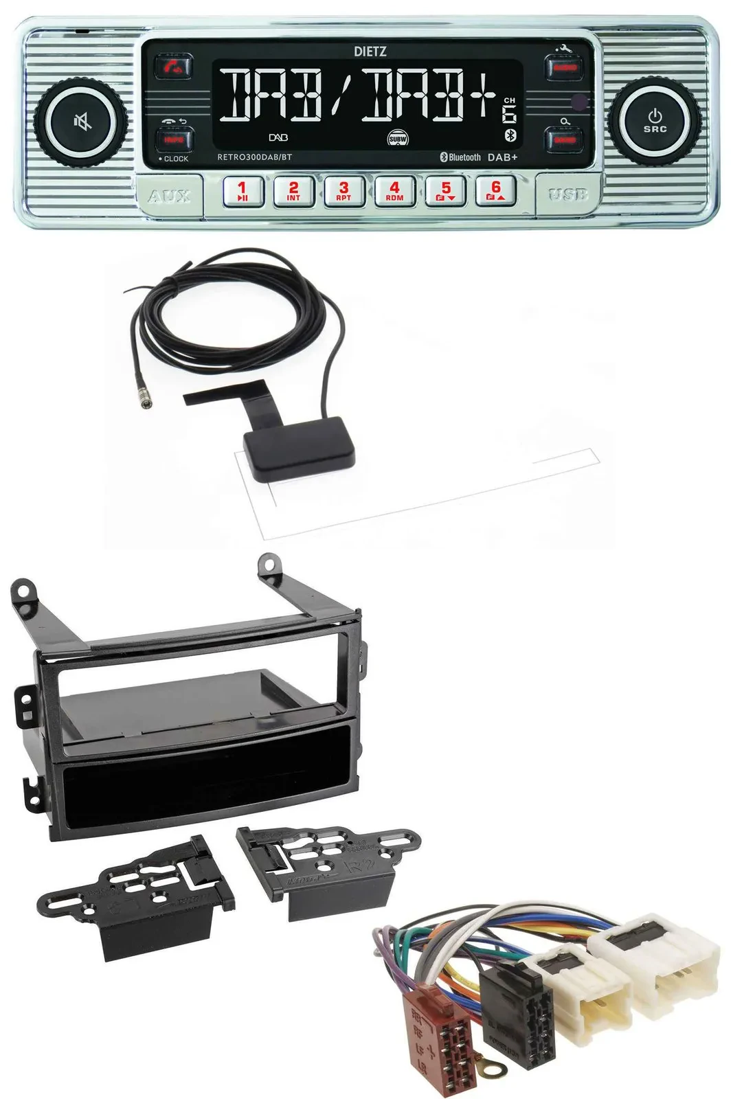 Dietz Bluetooth USB MP3 DAB Autoradio für Nissan 350Z Roadster 2003-2005