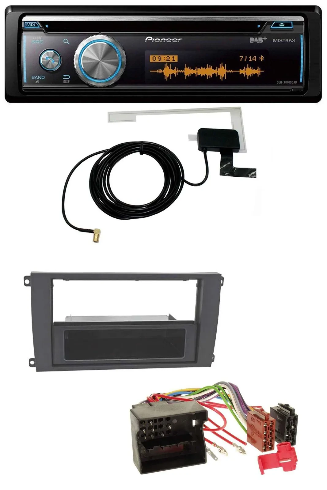 Автомагнитола Pioneer Bluetooth DAB MP3 USB CD для Porsche Cayenne (2007–2010)