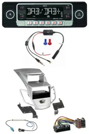 Dietz MP3 DAB Bluetooth USB Autoradio für Ford Fiesta Display 10-17 silber