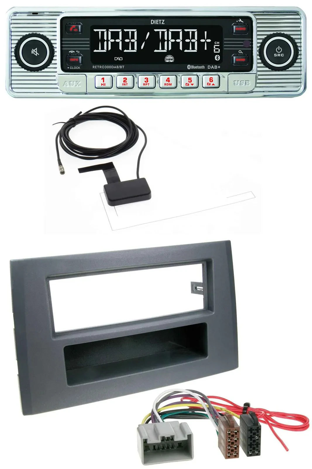 Dietz Bluetooth USB MP3 DAB Autoradio für Volvo XC90 (14 Pin, 2002-2014)