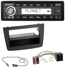 Continental USB 1DIN AUX DAB MP3 Autoradio für Alfa Romeo Mito 955 08-14 ISO sch