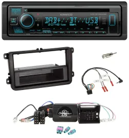 Kenwood Bluetooth DAB CD Lenkrad USB Autoradio für VW Amarok Beetle EOS Caddy Go