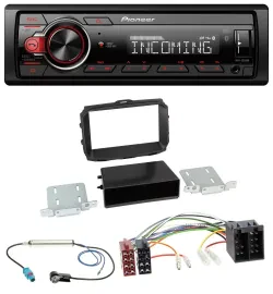 Автомагнитола Pioneer Bluetooth, USB, DAB, MP3 для Alfa Romeo Giulietta (2013–2021), ISO