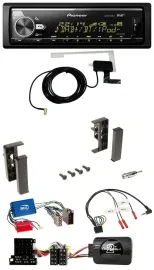 Автомагнитола для Audi A3/A4/A6 1999–2000 Pioneer Bluetooth, DAB, USB, совместимая с кнопками на руле, для активной аудиосистемы