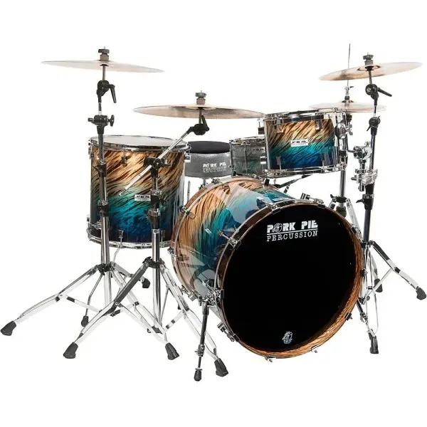 Pork Pie Birch 3-Piece Shell Pack Blue Fade Dip