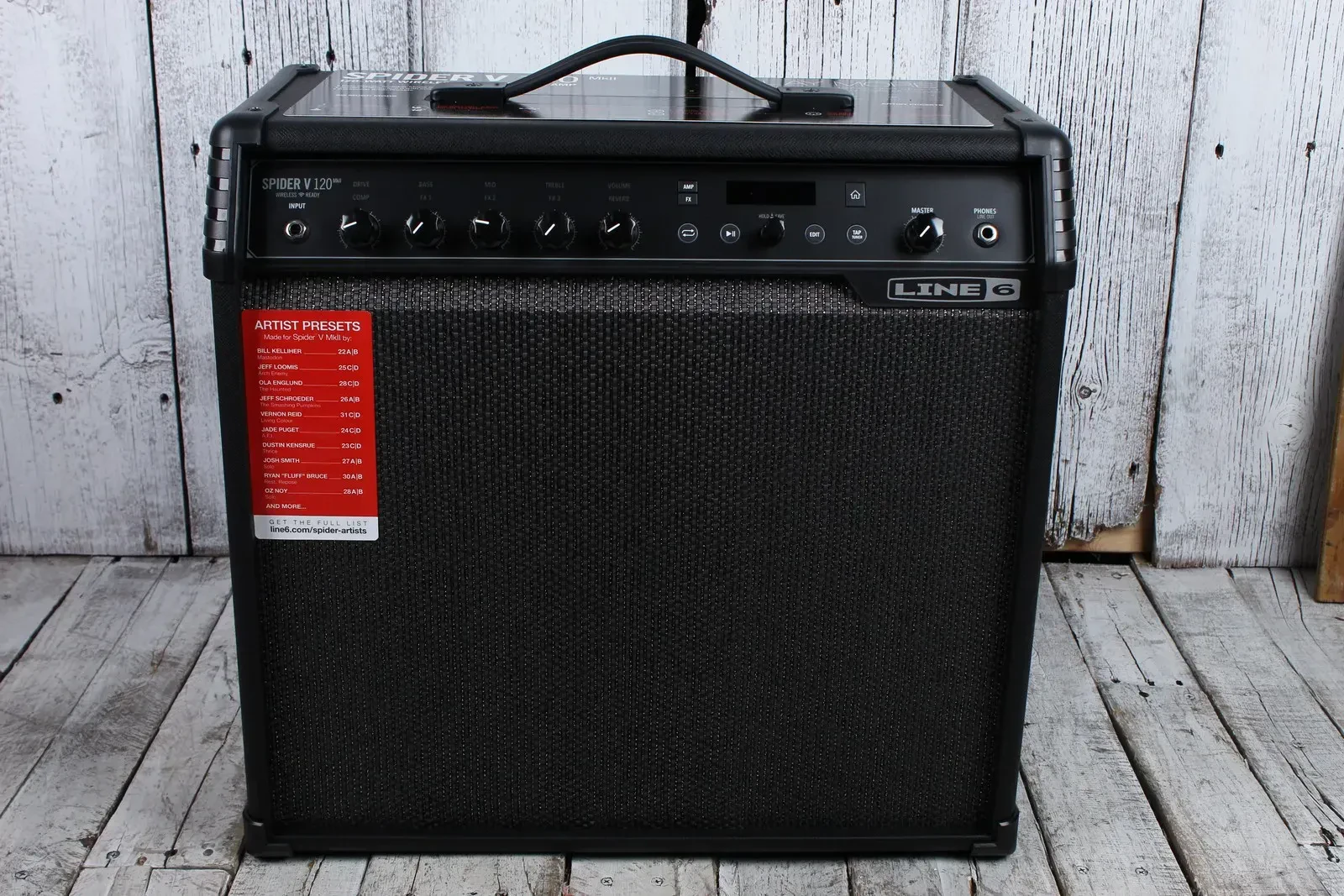 Line 6 Spider V 120 MkII Electric Guitar Amplifier 120 Watt Modeling Combo Amp