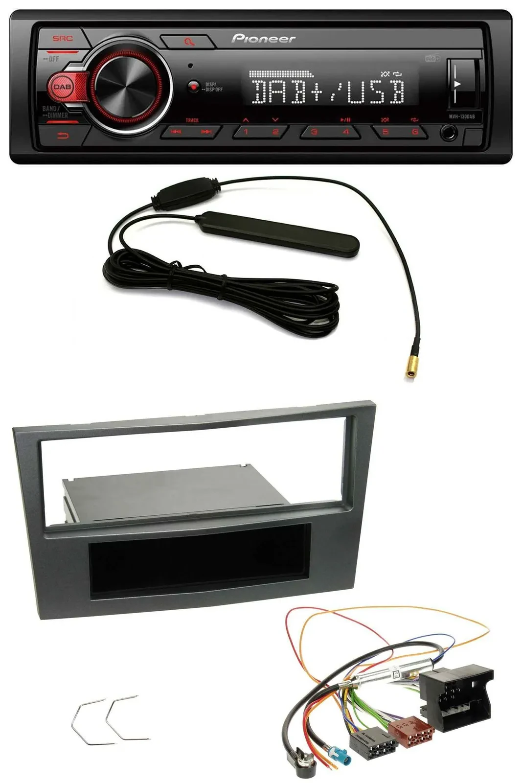 Автомагнитола для Opel Antara/Astra H/Zafira B (с 2005) Pioneer 1-DIN, DAB, MP3, USB, AUX