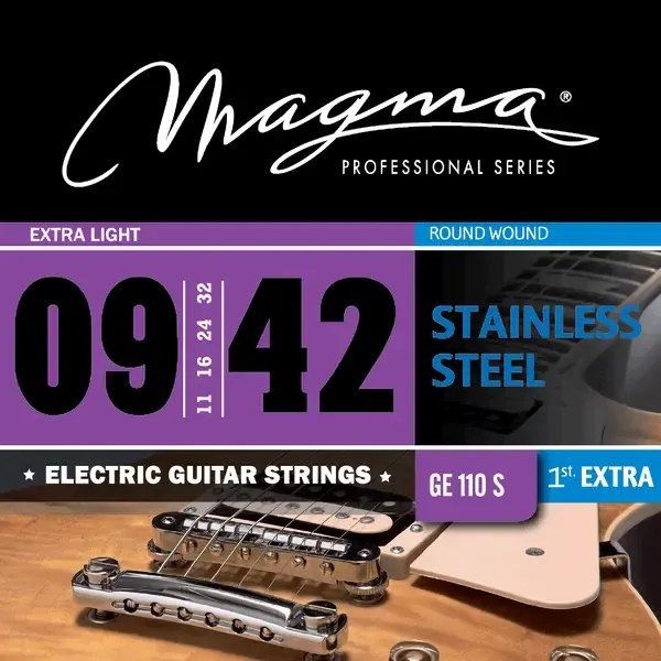 Струны для электрогитары Magma Strings GE110S Stainless Steel 9-42