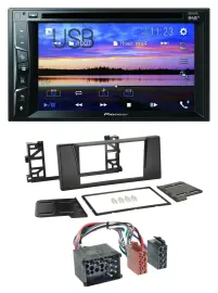Pioneer Bluetooth 2DIN USB DVD DAB MP3 Autoradio für BMW 5er (E39) X5 Rundpin