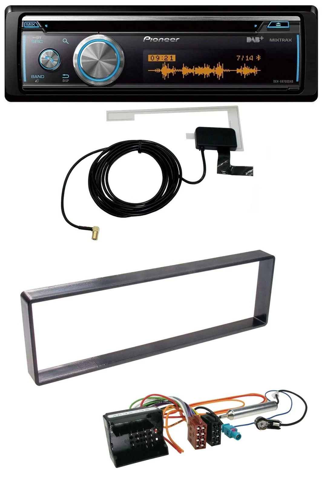 Pioneer Bluetooth DAB MP3 USB CD Autoradio für Citroen C4