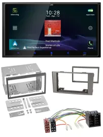 JVC USB Bluetooth 2DIN DAB MP3 Autoradio für Iveco Daily 2006-2014 silber