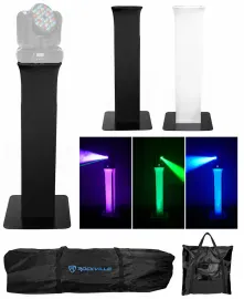 (1) Totem Light Stand+Black+White Scrims For American DJ INNO COLOR BEAM