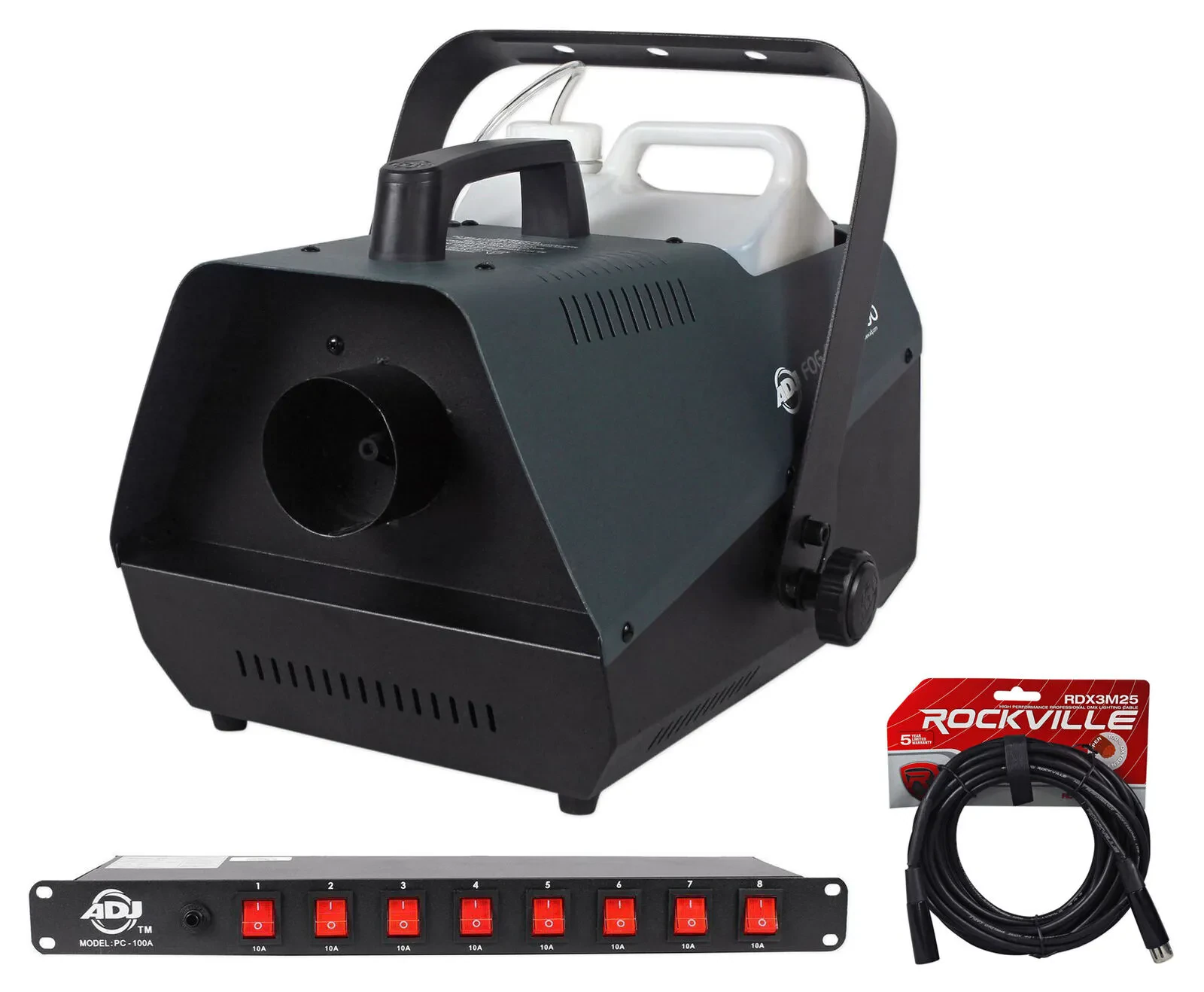 Комплект светового оборудования American DJ FOG FURY 3000+PC-100A+RDX3M25