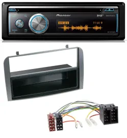 Автомагнитола для Alfa Romeo 147/GT Pioneer MP3 DAB USB CD Bluetooth антрацит с карманом