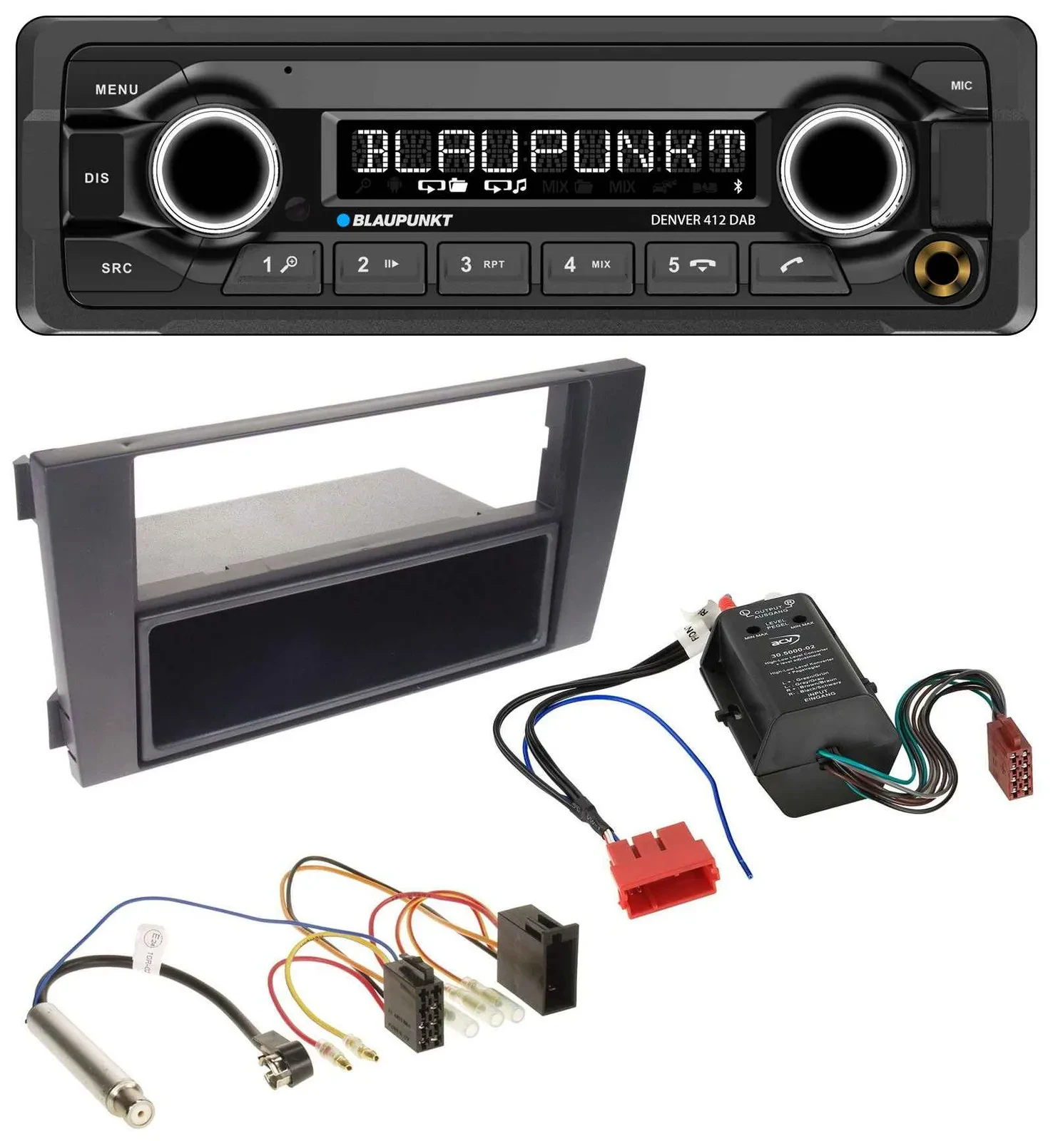 Blaupunkt Bluetooth DAB MP3 USB Autoradio für Audi A6 01-05 C5 Symphony Bose Akt