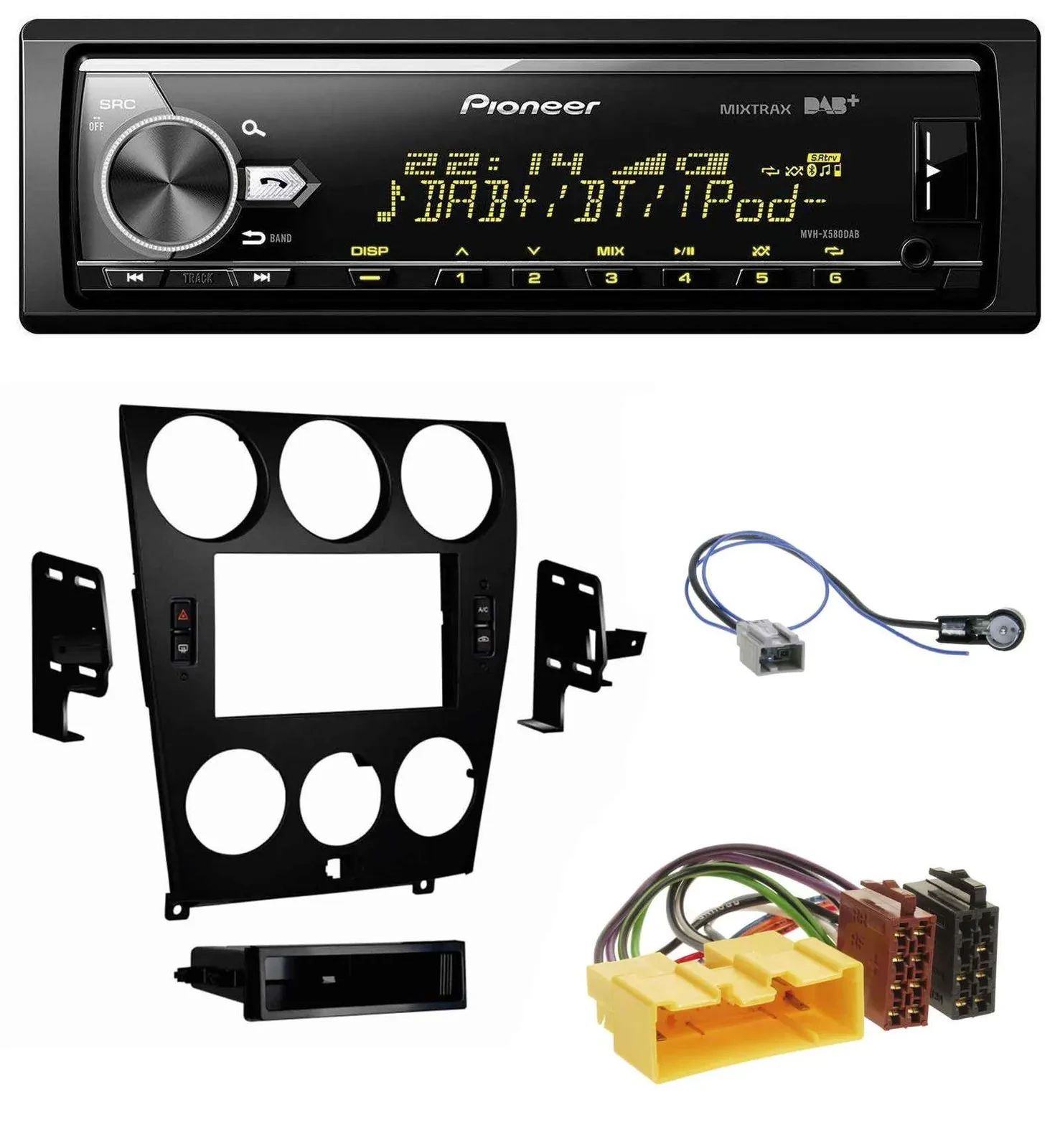 Pioneer Bluetooth USB DAB MP3 Autoradio für Mazda 6 (2006-2008)