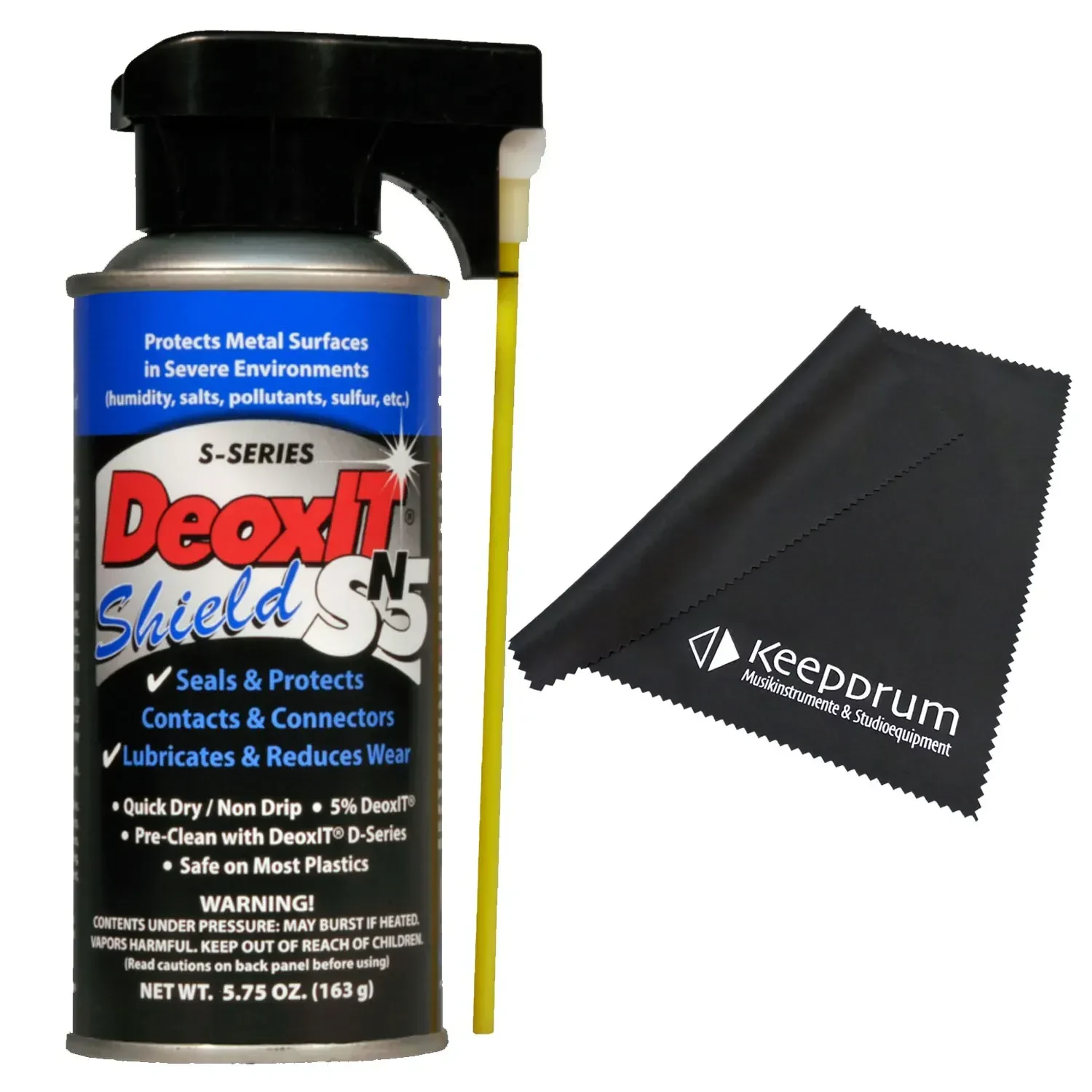 Caig DeoxIT Schutz-Spray SN5S-6N für Metall und Elektronik mit Tuch