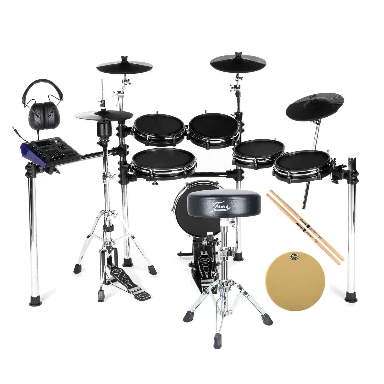 DD-ONE XT SP E-Drum Set, 193 Sounds, Mesh Pads, USB, Isolation Headphones