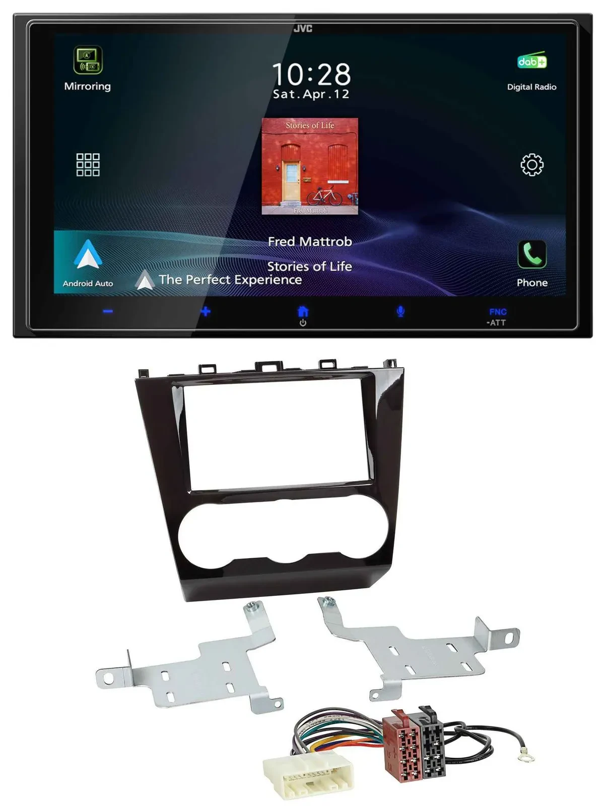 JVC USB Bluetooth 2DIN DAB MP3 Autoradio für Subaru Forester ab 2015