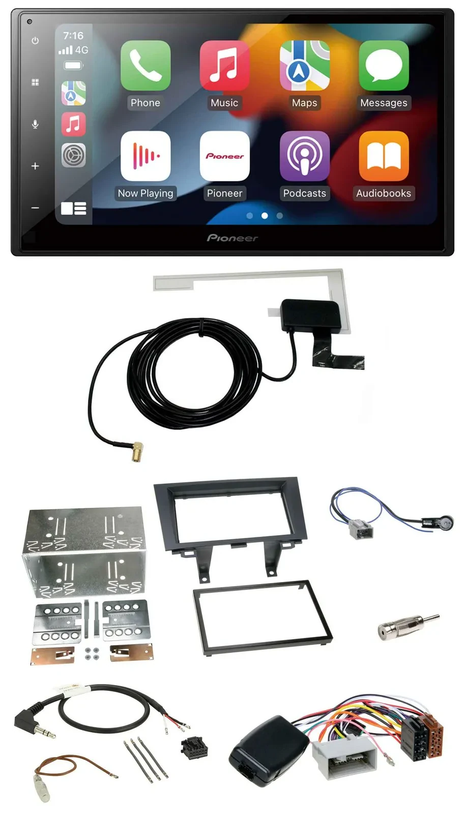 Автомагнитола Pioneer 2DIN USB Bluetooth DAB для Honda CR-V 2006–2012