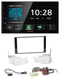 Kenwood Bluetooth MP3 DAB USB 2DIN Autoradio für Nissan Micra Note ab 2013