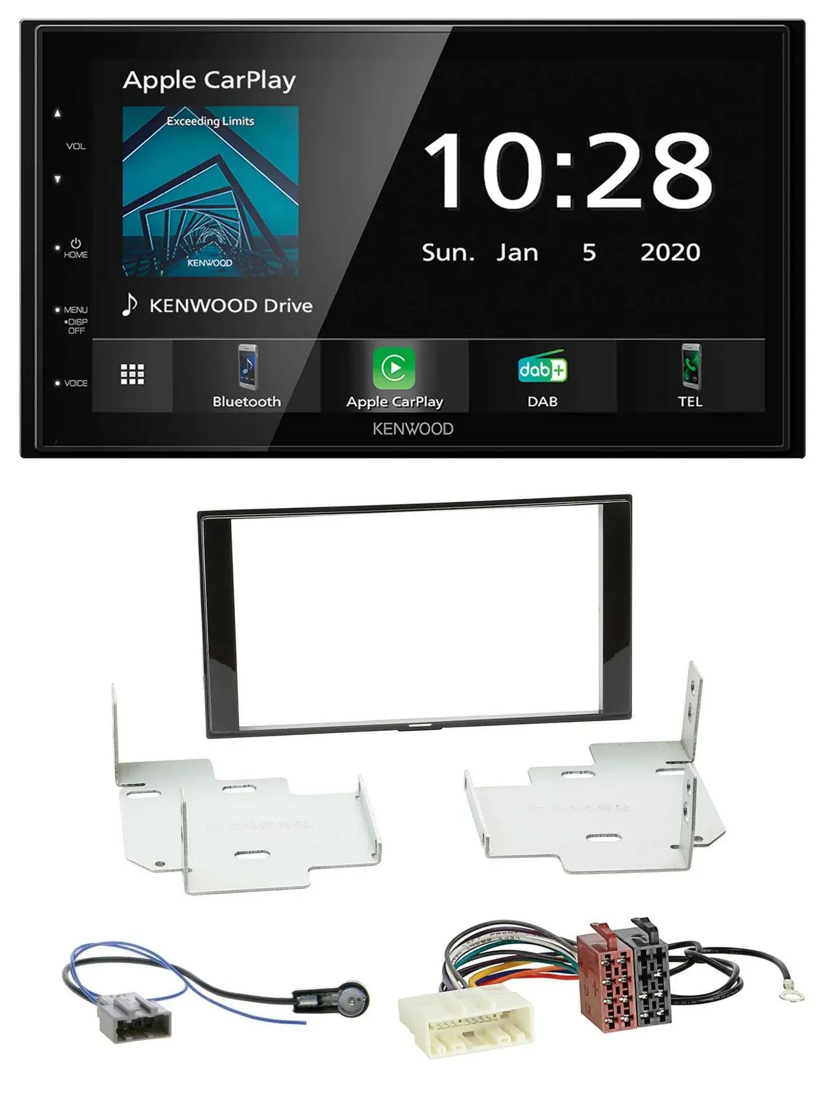 Kenwood Bluetooth MP3 DAB USB 2DIN Autoradio für Nissan Micra Note ab 2013