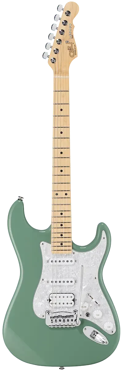 Электрогитара G&L Fullerton Deluxe Legacy HSS Macha Green