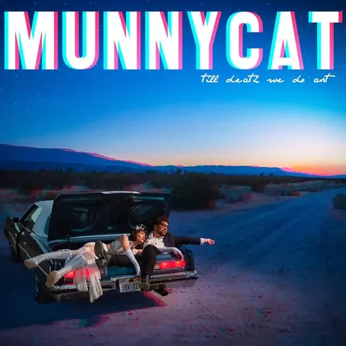 Виниловая пластинка Munnycat - Till Death We Do Art - Red/Blue Split [New Vinyl LP] Blue, Colored Vi