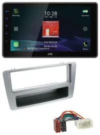 JVC DAB MP3 Bluetooth USB Autoradio für Honda Civic 01-03 silber man. Klima.