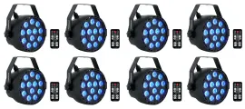 Светодиодный прибор Rockville RockPAR TRI LED RGB Compact Black (8 штук)