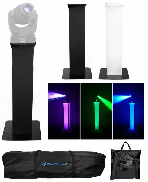 (1) Totem Light Stand+Black+White Scrims For American DJ Inno Spot Pro