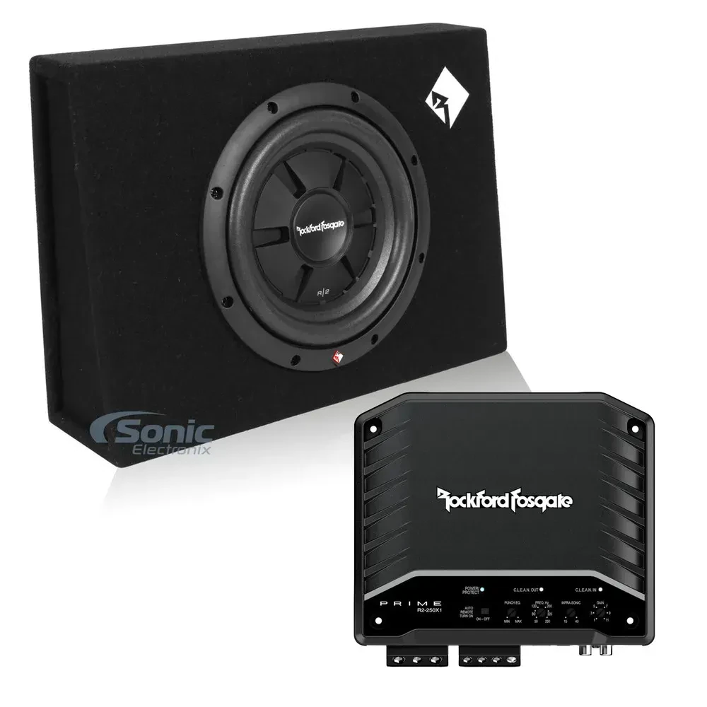 Сабвуфер для автомобиля Rockford Fosgate R2-250X1 + R2S-1X10 10", 250W (набор)