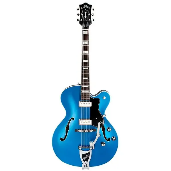 Электрогитара полуакустическая Guild X-175 Manhattan Special Hollow Body Malibu Blue